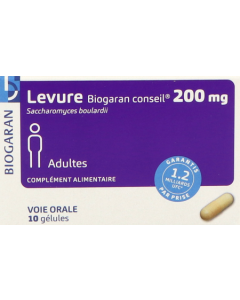 Levure Biogaran Conseil 200mg Gelule 10