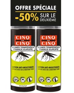 Cinq sur Cinq Spray Zones Temperées Anti-Moustiques 2x100ml