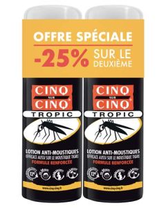 Cinq sur Cinq Spray Tropic Anti-Moustiques 2x75ml