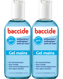 Cooper Baccide Gel Sans Rincage Mains Bleu 100ml X2