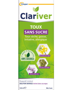 Clariver Solution Buvable Sans Sucre 120ml