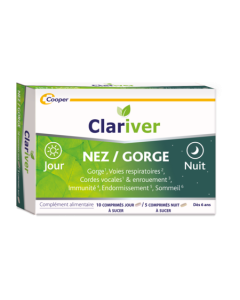 CLARIVER Comprimés à sucer Nez / Gorge jour et nuit