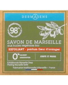 Dermasens Savon De Marseille Solide Exfoliant Fleur D'oranger 100g