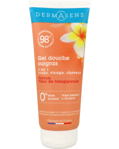 Dermasens Gel Douche Surgras 3en1 Fleur De Frangipanier 200ml