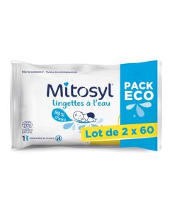 Mitosyl Lingettes à L'Eau 2x60