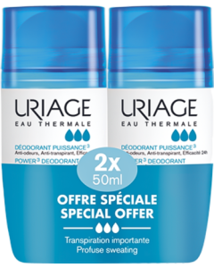 Uriage Déodorant Puissance 3 Roll On 2x50ml