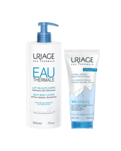 Uriage Lait Veloute Corps 500ml + Crème Lavante Surgras 200ml