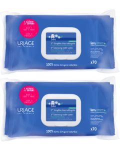 Uriage Bébé 1ère Lingettes Nettoyantes 70 x2