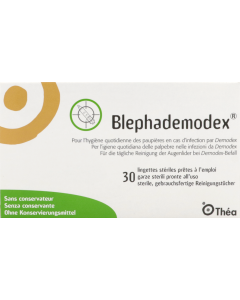 Blephademodex Lingettes Imprégnée Sans Rinçage x30