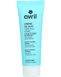 Avril Creme De Nuit Peaux Normales A Mixtes Certifiee Bio 50ml