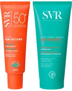 SVR Sun Secure Fluide Solaire SPF50+ 50ml + Lait Après-Soleil 50ml Offert