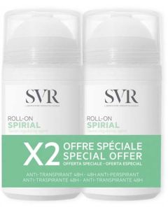 SVR Spirial Déodorant Anti-Transpirant 48h Roll On 50ml x2