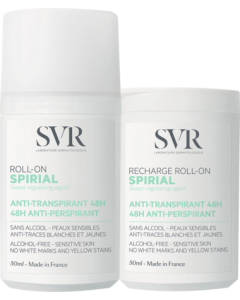 SVR Spirial Deodorant Antitranspirant 48h Roll On 50ml + Recharge 50ml
