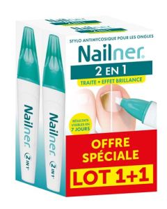 Novodex Nailner Stylo 2en1 4ml X2