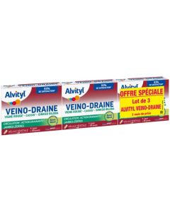 Alvityl Veino-Draine gélules Circulation, action drainante, jambes légères 90 gélules
