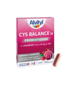 Alvityl Cys Balance 36 Gélules Gastroresistante x15