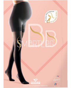Smartleg2 Bb Semi Transparent Collant Maternite Long T1+