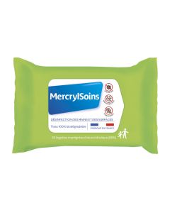 Mercrylsoins Lingette Mains Et Surface Sachet 30