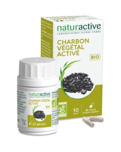 Naturactive Charbon Végétal Bio 20 gélules