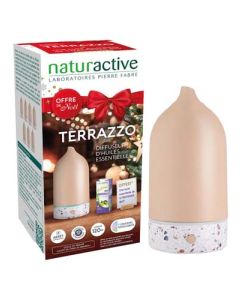 Naturactive Diffuseur Terrazzo + Huile Essentielle de Citronnier