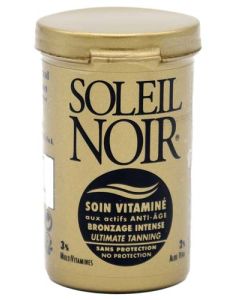 Soleil Noir Crème Soin Vitaminé Sans Filtre Bronzage Intense 20ml