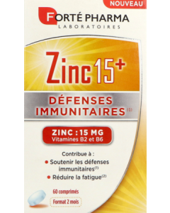 Forté Pharma Zinc 15 Comprime 60