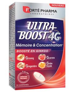 Forté Pharma Ultra Boost 4g Mémoire et Concentration Comprimés x15