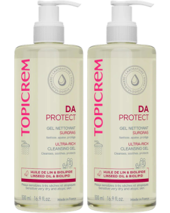 Topicrem Da Protect Gel Nettoyant Surgras 2x500ml