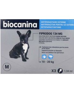 Biocanina Antiparasitaire Externe Fiprodog Chien Moyen 134mg 3 pipettes