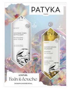 Patyka Gommage Corps Revitalisant 150ml + Huile en Mousse Délassante Bio 200ml