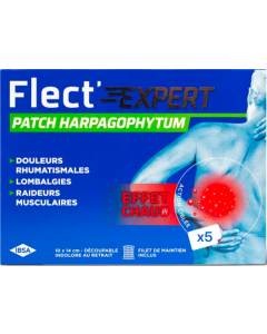 Flect'Expert Patch Arnica Menthol Marron D'Inde Effet Froid Immédiat x5
