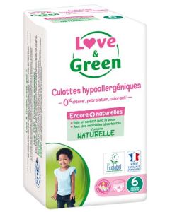 Love & Green Culottes Hypoallergéniques T6 x 16 