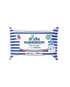 Dodie Lingettes Nettoyantes Dermo-Apaisantes 3 en 1 60 Lingettes