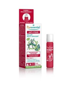Puressentiel Roller Multi-Apaisant aux Huiles Essentielles Bio Anti-Pique 5 ml 