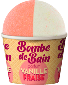 Les Petits Bains De Provence Bombe de Bain Vanille Fraise 115g