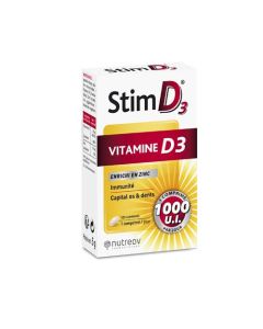 Nutreov Stim D3 Vitamine D3 120 Comprimés 