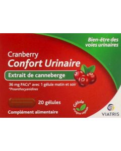 Viatris Cranberry Confort Urinaire 20 gélules