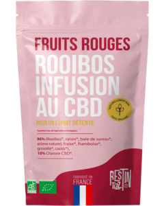 Rest in Tizz Infusion CBD Fruits Rouges Rooibos 50g