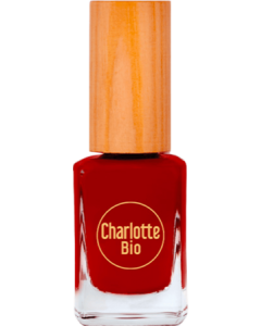 Charlotte Bio Vernis À Ongles Rouge Bordeaux Biosourcé 10 ml