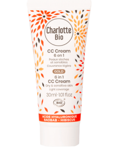Charlotte Bio Cc Cream Gold 6 En 1 Anti Âge Peaux Sèches 30 ml