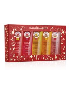 Roger & Gallet Coffret Noël Collection Découverte 5 Gels Douche