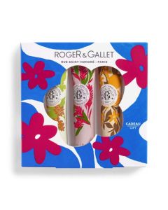 Roger & Gallet Coffret Trio Crèmes Mains Bienfaisantes 30ml Osmanthus, Gingembre Rouge, Bois D'Orange