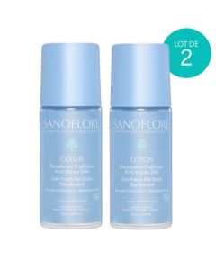 Sanoflore Coton 24h Lot de 2 Déodorants 2x50ml