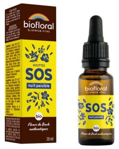Biofloral Sos Secours Nuit Paisible Compte Gouttes Bio Demeter 20ml