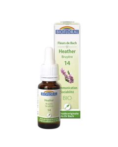 Biofloral Fleurs De Bach 14 Bruyère Bio 25 ml