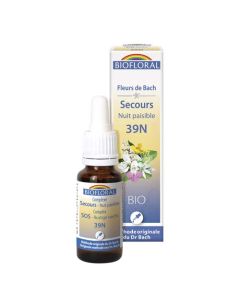 Biofloral Fleurs De Bach Secours Nuit 39N Bio 25 ml