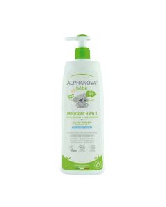 Alphanova Bébé Moussant 3 En 1 Bain  Bio 