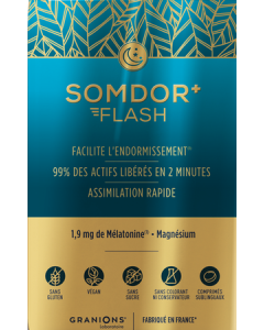 Granions Somdor+ Mélatonine Flash Comprimés Sublingual x20