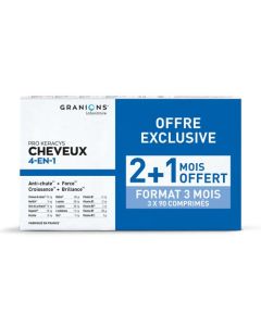 Granions Pro Keracys Cheveux 4en1 3 mois 3x90 comprimés