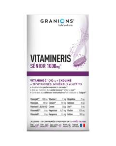 Granions Vitamineris Senior 1000mg Comprimés Effervescents x30